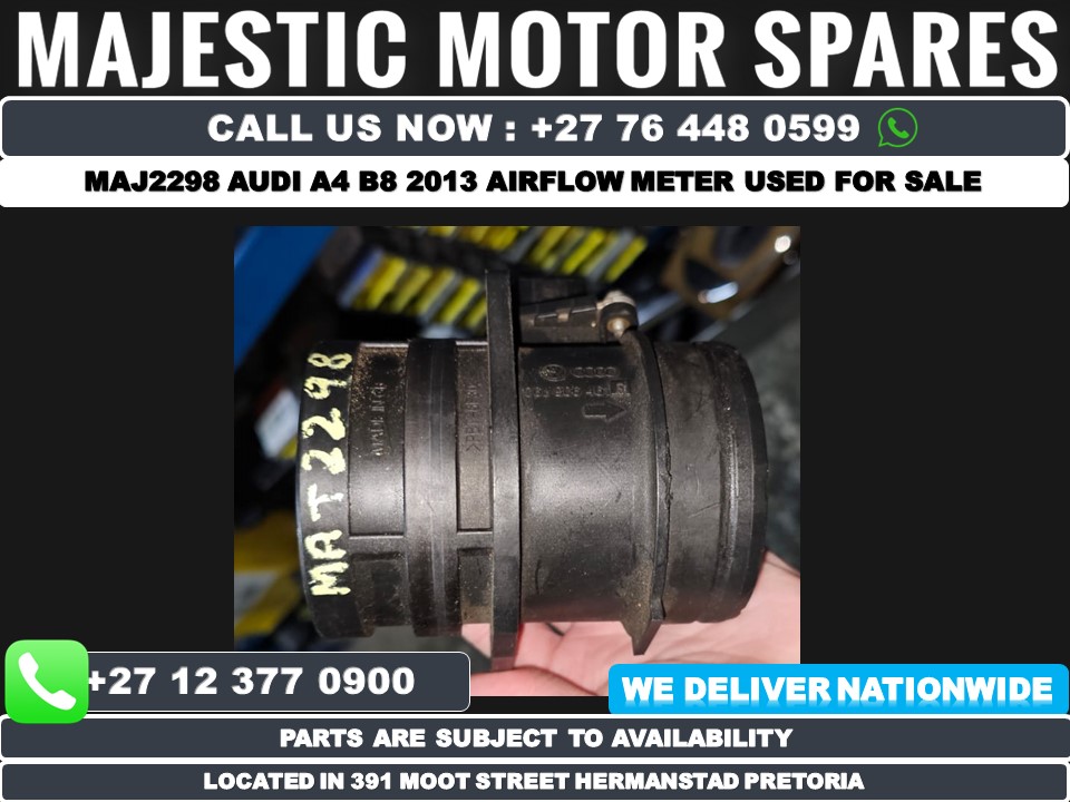 2013 Audi A4 B8 airflow meter used - MAJ2298 - Private Seller 2013 Audi A4 B8 airflow meter used - MAJ2298 - Private Seller