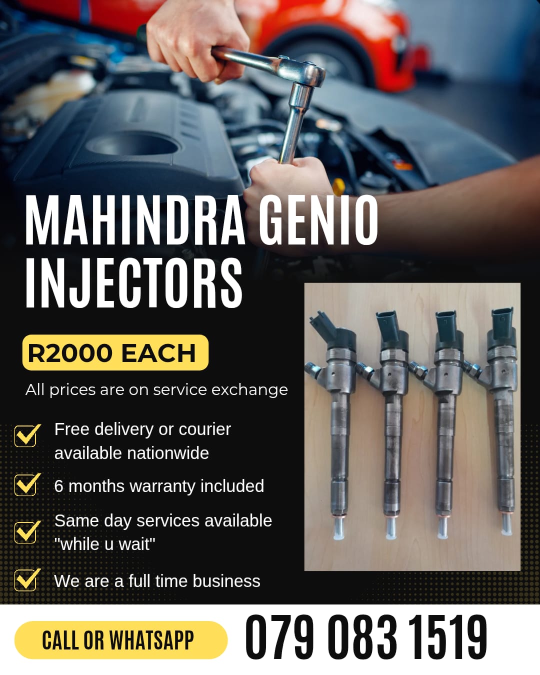 MAHINDRA GENIO INJECTORS FOR SALE WITH WARRANTY - Private Seller