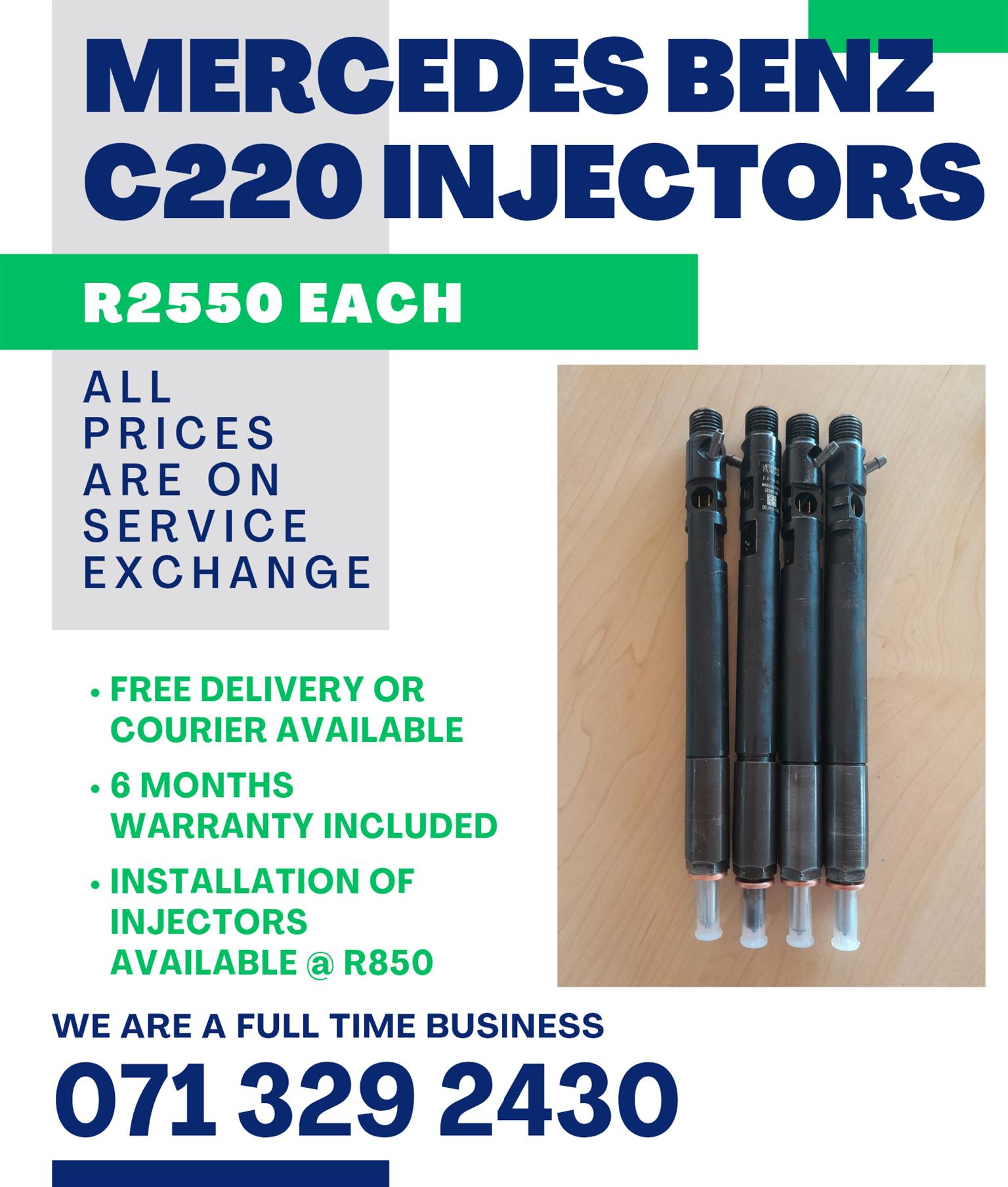 MERCEDES BENZ C220 INJECTORS FOR SALE WITH WARRANTY - Private Seller MERCEDES BENZ C220 INJECTORS FOR SALE WITH WARRANTY - Private Seller