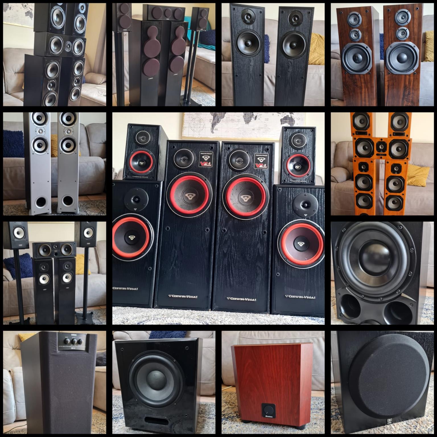 VARIOUS SPEAKERS (SETS, PAIRS, SUBWOOFERS)