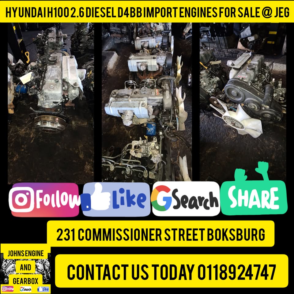 Hyundai H100 2.6 diesel D4BB import engines for sale @ JEG - Private Seller