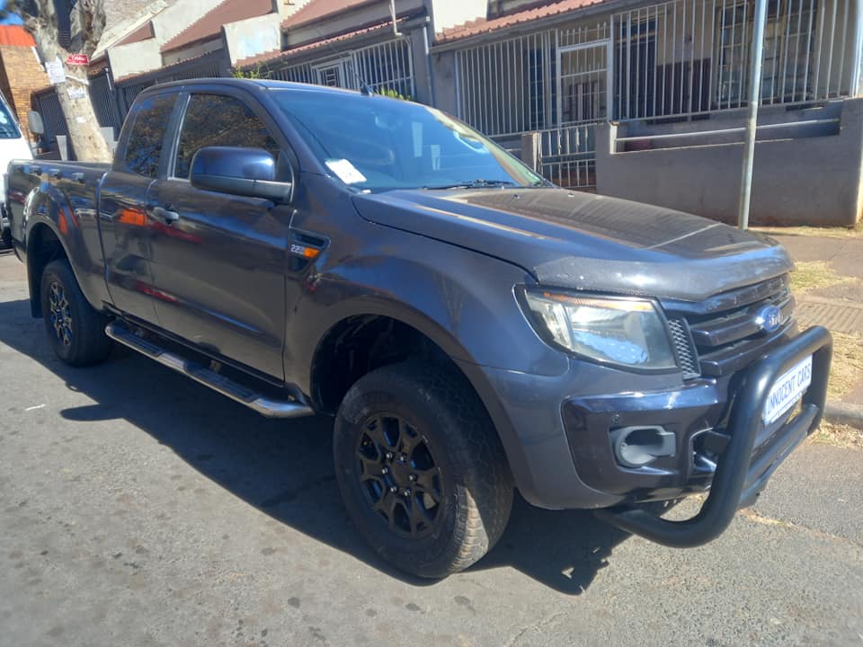2013 FORD RANGER EXTRACAB 2.2 DIESEL, MANUAL, GREY COLOR, MILEAGE