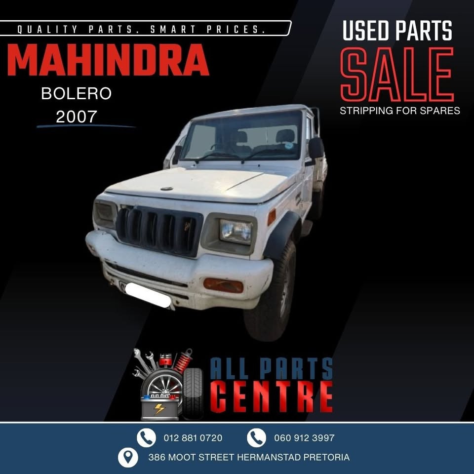 Mahindra Bolero 2007 Diesel Manual Stripping for Spares - Private Seller