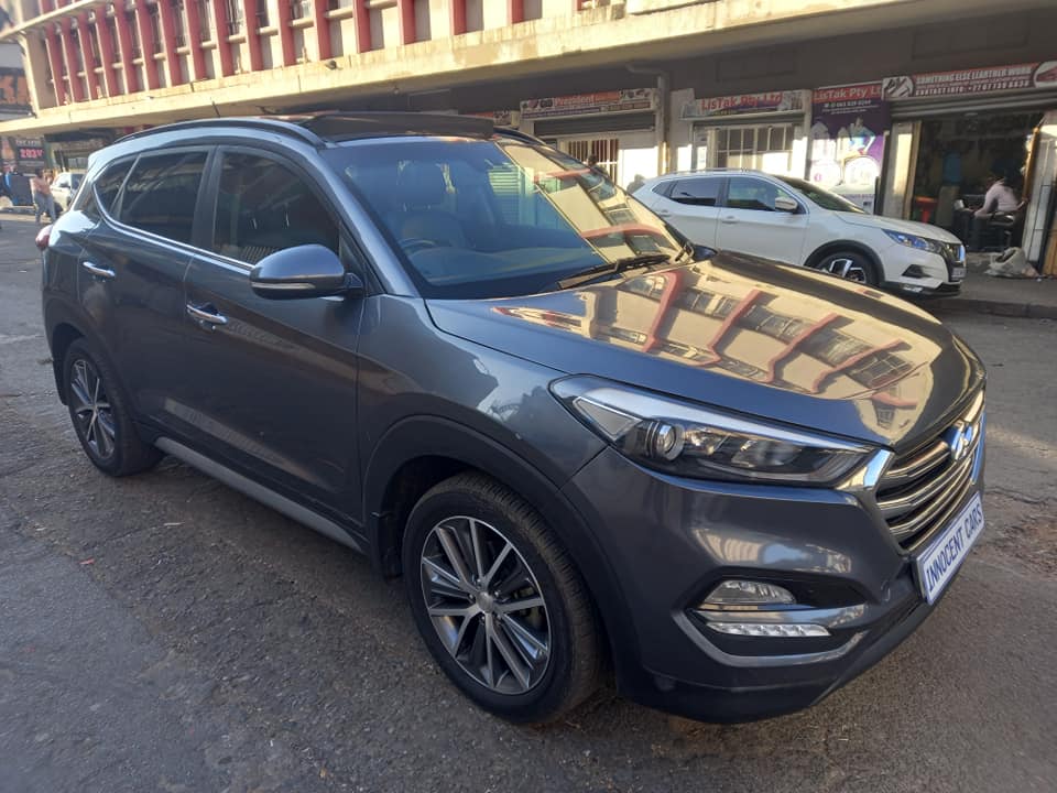 2018 HYUNDAI TUCSON 1.6 DIESEL, AUTOMATIC /SUNROOF, GREY COLOR, MILEAGE 88000KM