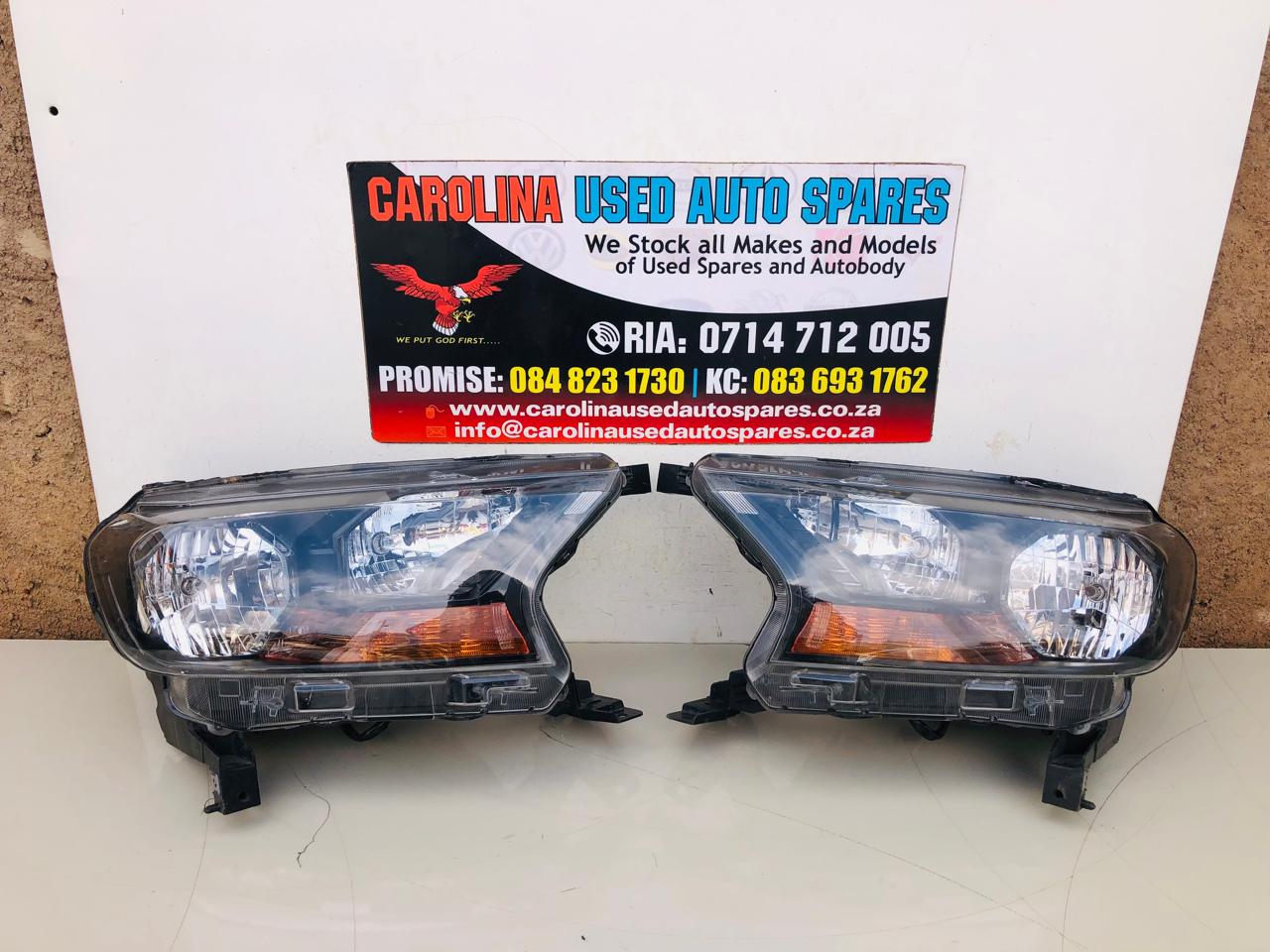 Ford Ranger T7/T8 standard adjustable left and right side headlights - Private Seller Ford Ranger T7/T8 standard adjustable left and right side headlights - Private Seller