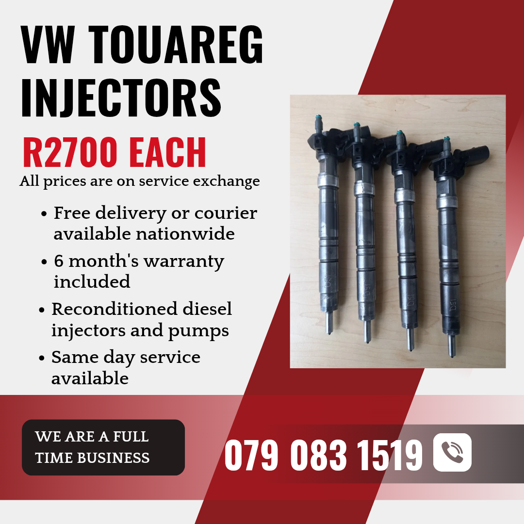 VW TOUAREG INJECTORS FOR SALE WITH WARRANTY - Private Seller VW TOUAREG INJECTORS FOR SALE WITH WARRANTY - Private Seller