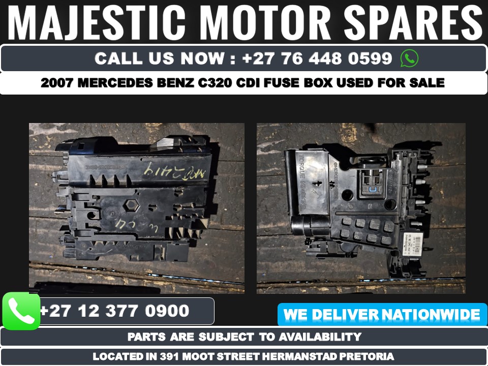 2007 Mercedes Benz CDI C320 fuse box used – MAJ2419 - Private Seller 2007 Mercedes Benz CDI C320 fuse box used – MAJ2419 - Private Seller