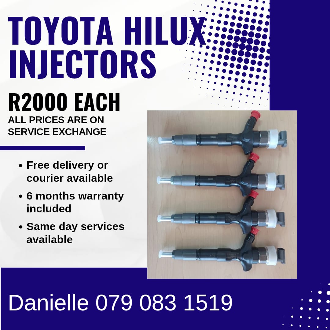 TOYOTA HILUX INJECTORS FOR SALE WITH WARRANTY INCLUDED - Private Seller TOYOTA HILUX INJECTORS FOR SALE WITH WARRANTY INCLUDED - Private Seller
