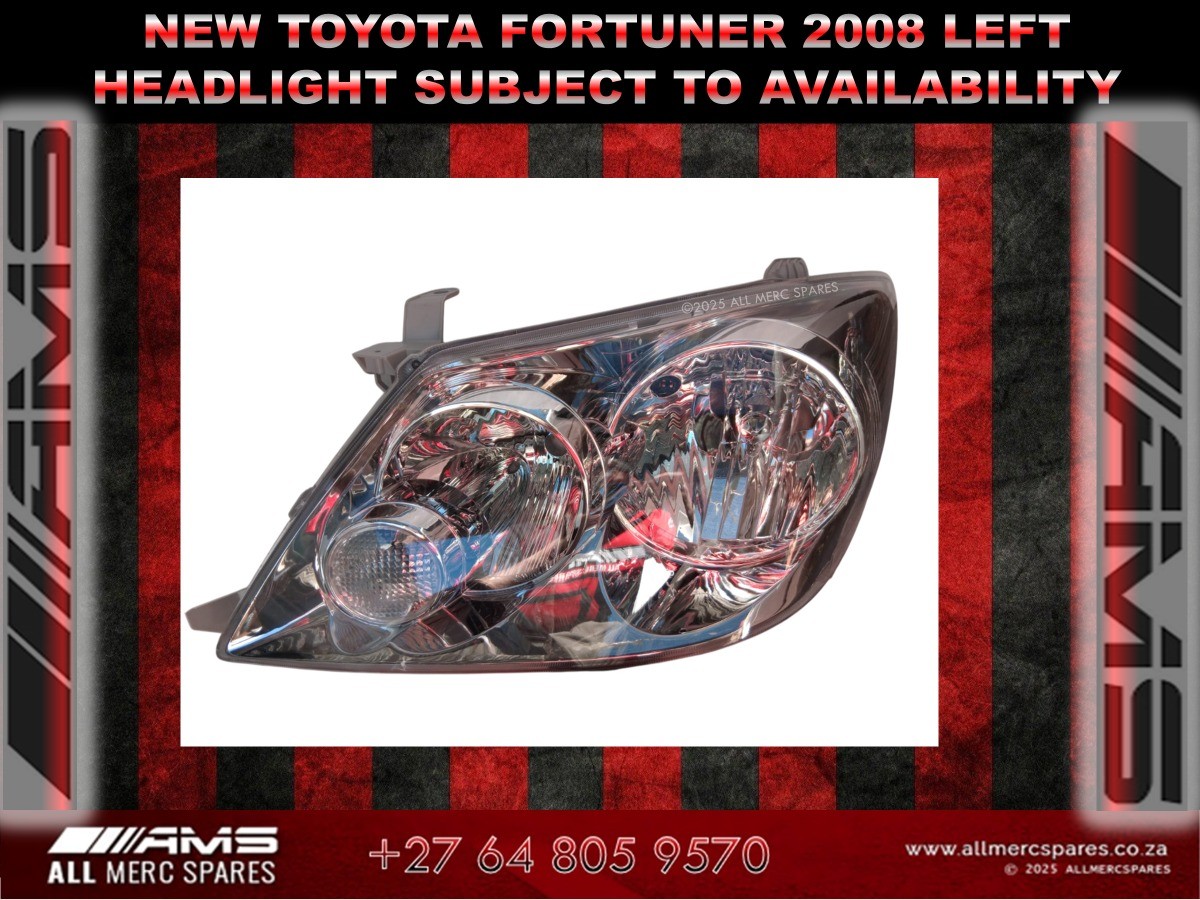 NEW TOYOTA FORTUNER 2008 LEFT HEADLIGHT - Private Seller