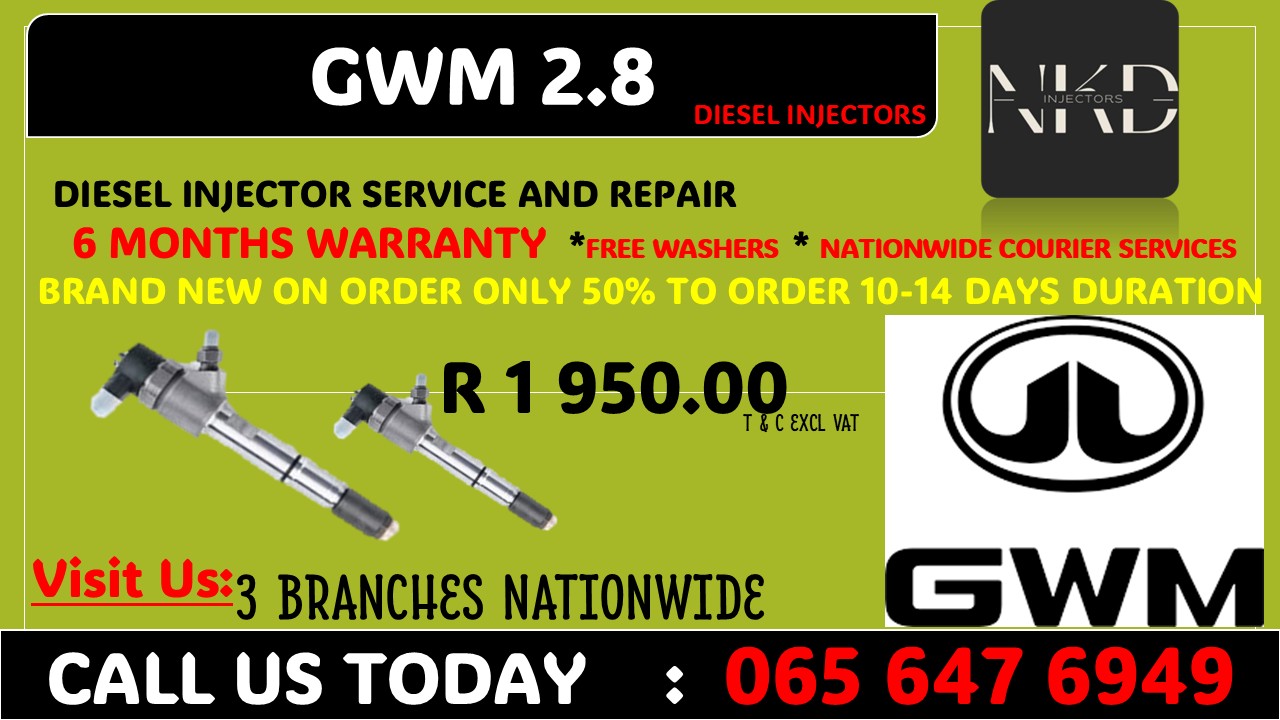 GWM 2.8 DIESEL INJECTORS - Private Seller GWM 2.8 DIESEL INJECTORS - Private Seller
