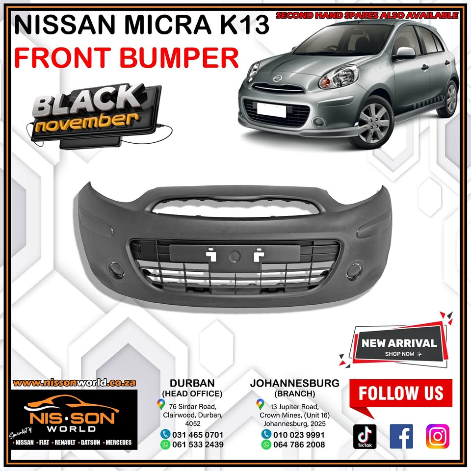 Nissan Micra K13 Front Bumper - Private Seller Nissan Micra K13 Front Bumper - Private Seller