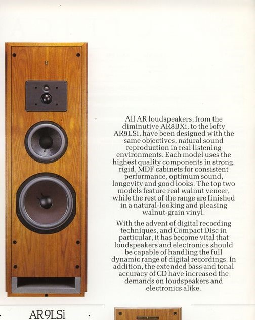 AR 9LS LOUDSPEAKERS