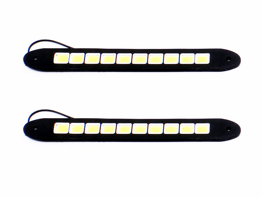 Unviersal DRL COB LED Stripe Lights (26x3cm) – pair