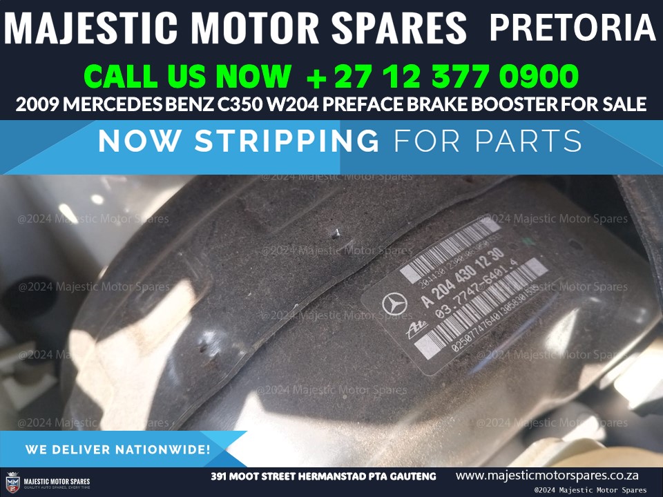 Used Brake Booster for 2009 Mercedes C350 W204 Preface - Private Seller Used Brake Booster for 2009 Mercedes C350 W204 Preface - Private Seller