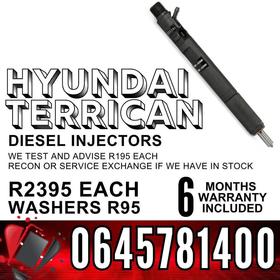 Hyundai Terrican diesel injectors for sale - Private Seller Hyundai Terrican diesel injectors for sale - Private Seller