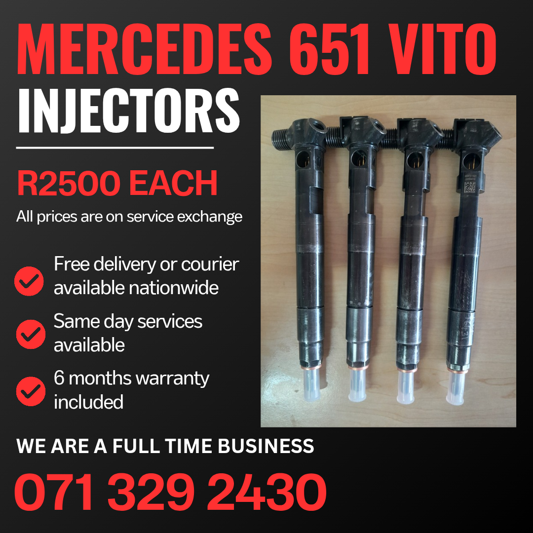 MERCEDES BENZ VITO 651 DIESEL INJECTORS FOR SALE WITH WARRANTY - Private Seller MERCEDES BENZ VITO 651 DIESEL INJECTORS FOR SALE WITH WARRANTY - Private Seller