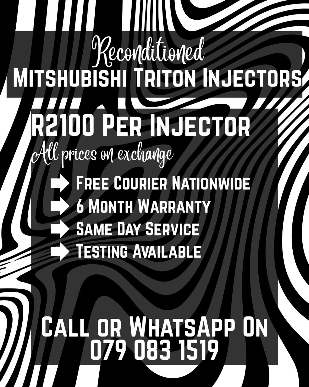 MITSHUBISHI TRITON INJECTORS FOR SALE WITH WARRANTY INCLUDED - Private Seller MITSHUBISHI TRITON INJECTORS FOR SALE WITH WARRANTY INCLUDED - Private Seller