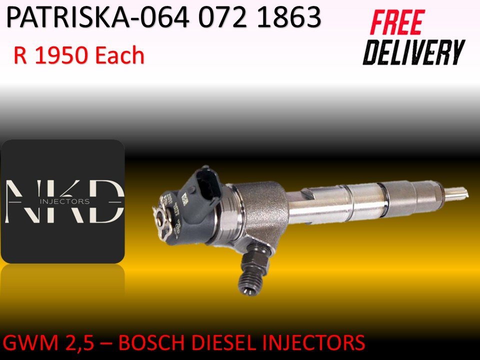 GWM 2,5 DIESEL INJECTORS - Private Seller GWM 2,5 DIESEL INJECTORS - Private Seller