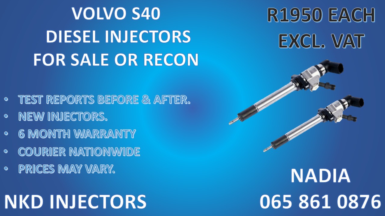 DIESEL INJECTORS FOR SALE FOR VOLVO S40 - TESTED WITH REPORT - Private Seller DIESEL INJECTORS FOR SALE FOR VOLVO S40 - TESTED WITH REPORT - Private Seller