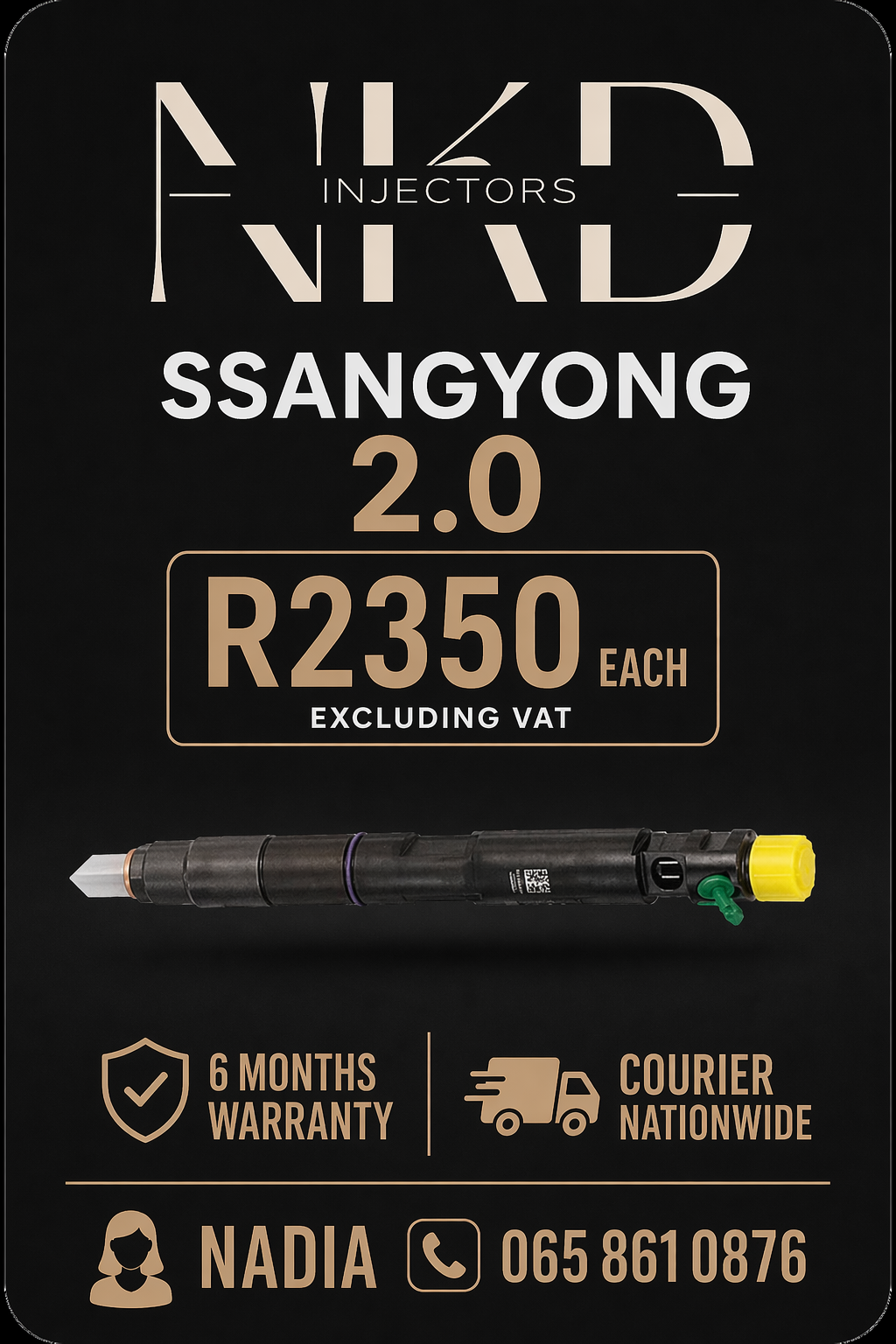 DIESEL INJECTORS FOR SALE FOR SSANGYONG 2.0 OR RECON - Private Seller DIESEL INJECTORS FOR SALE FOR SSANGYONG 2.0 OR RECON - Private Seller