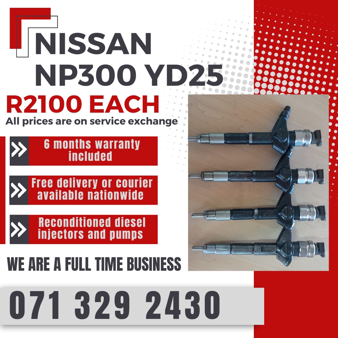 NISSAN NP300 2.5 INJECTORS FOR SALE WITH WARRANTY INCLUDED - Private Seller NISSAN NP300 2.5 INJECTORS FOR SALE WITH WARRANTY INCLUDED - Private Seller