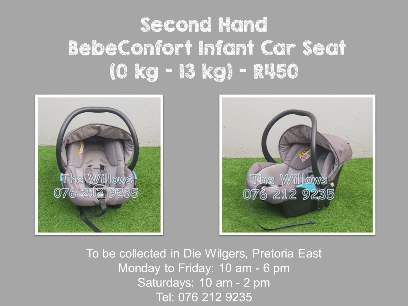 second hand infant car seat