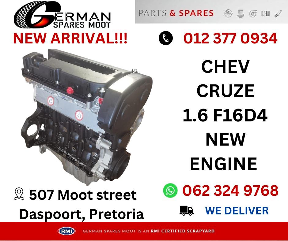 Chev Cruze 1.6 F16D4 New Engine - Private Seller