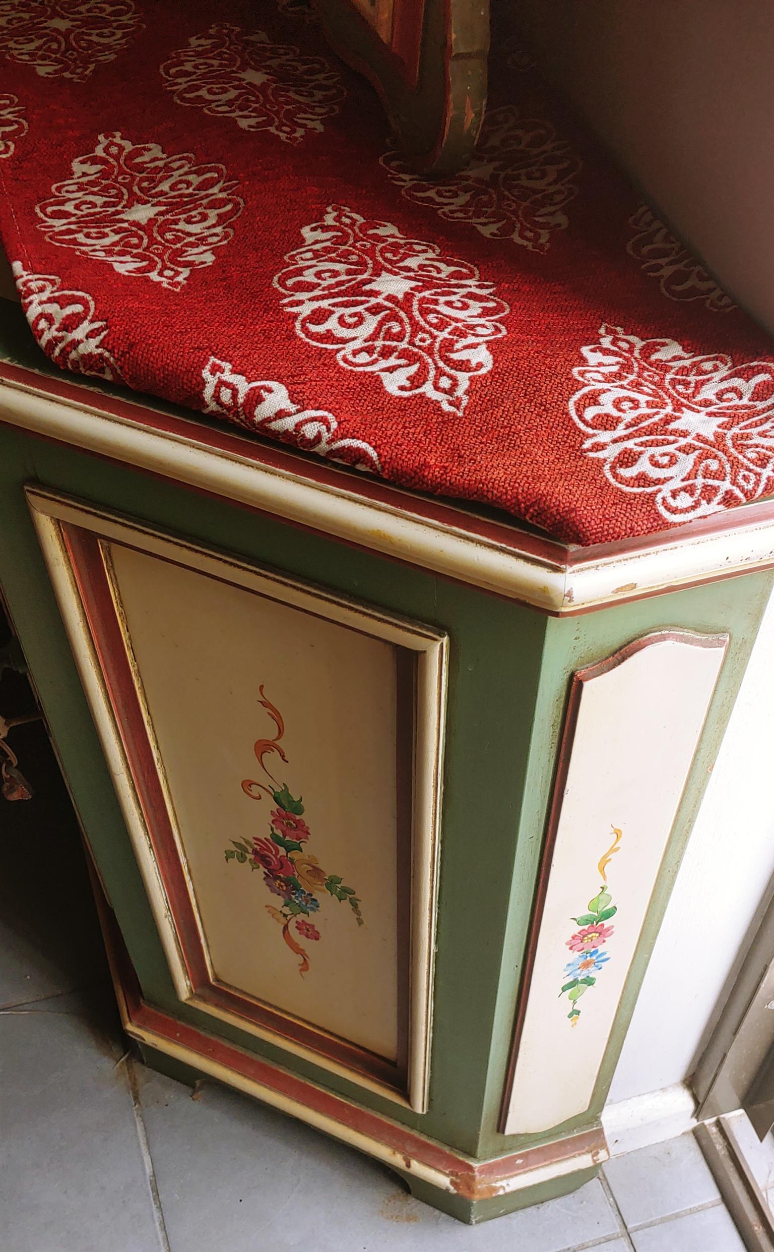 Stunning French Provincial style antique cabinet with matching mirror