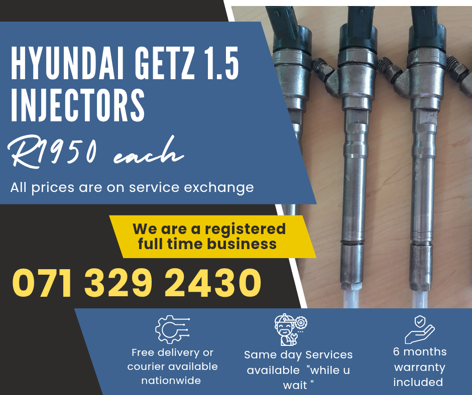 HYUNDAI GETZ 1.5 INJECTORS FOR SALE WITH WARRANTY - Private Seller HYUNDAI GETZ 1.5 INJECTORS FOR SALE WITH WARRANTY - Private Seller