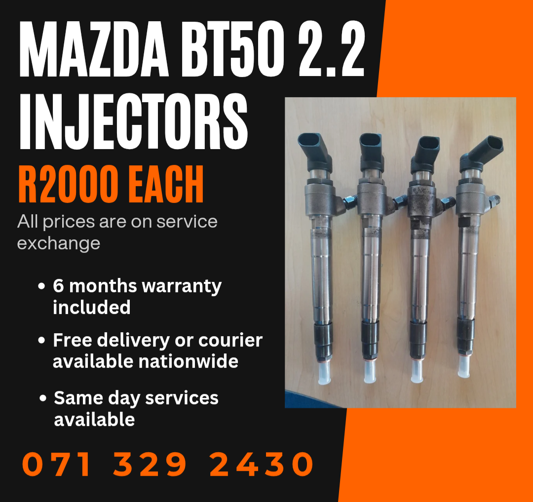 MAZDA BT50 2.2 DIESEL INJECTORS FOR SALE WITH WARRANTY - Private Seller