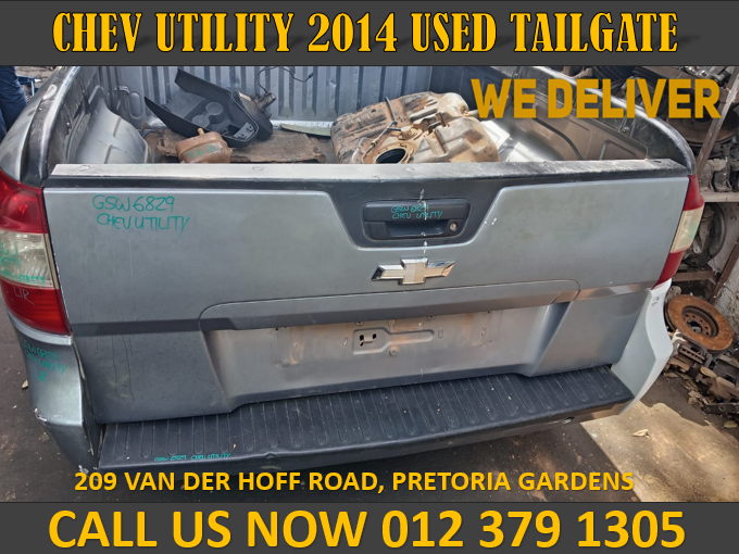 CHEV UTILITY 2014 USED TAILGATE FOR SALE - Private Seller CHEV UTILITY 2014 USED TAILGATE FOR SALE - Private Seller