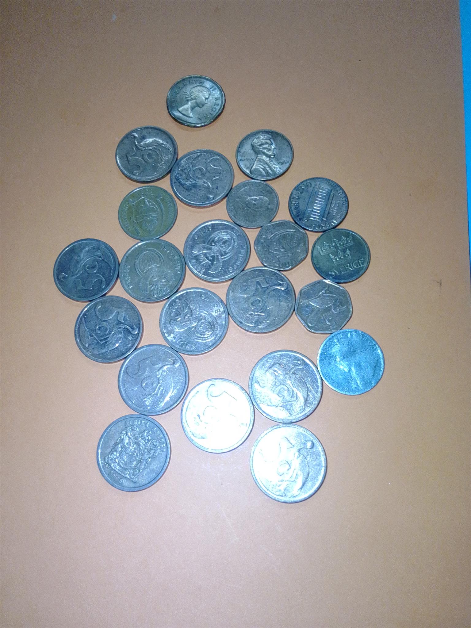 Old countries coins and Notes