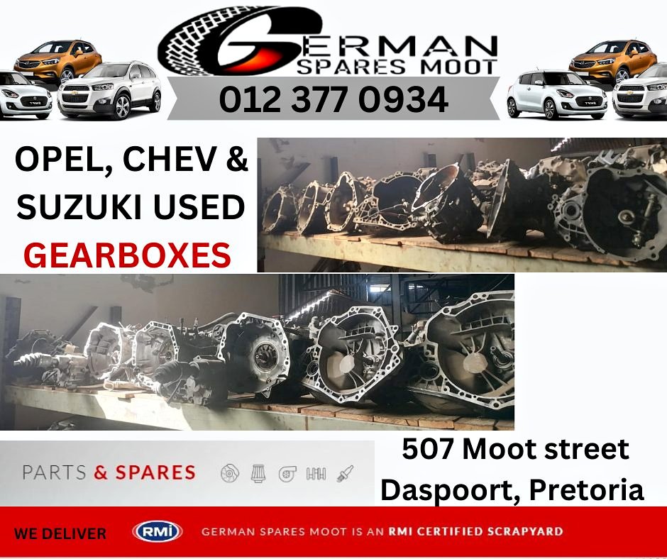Used Gearboxes for Opel, Chev & Suzuki