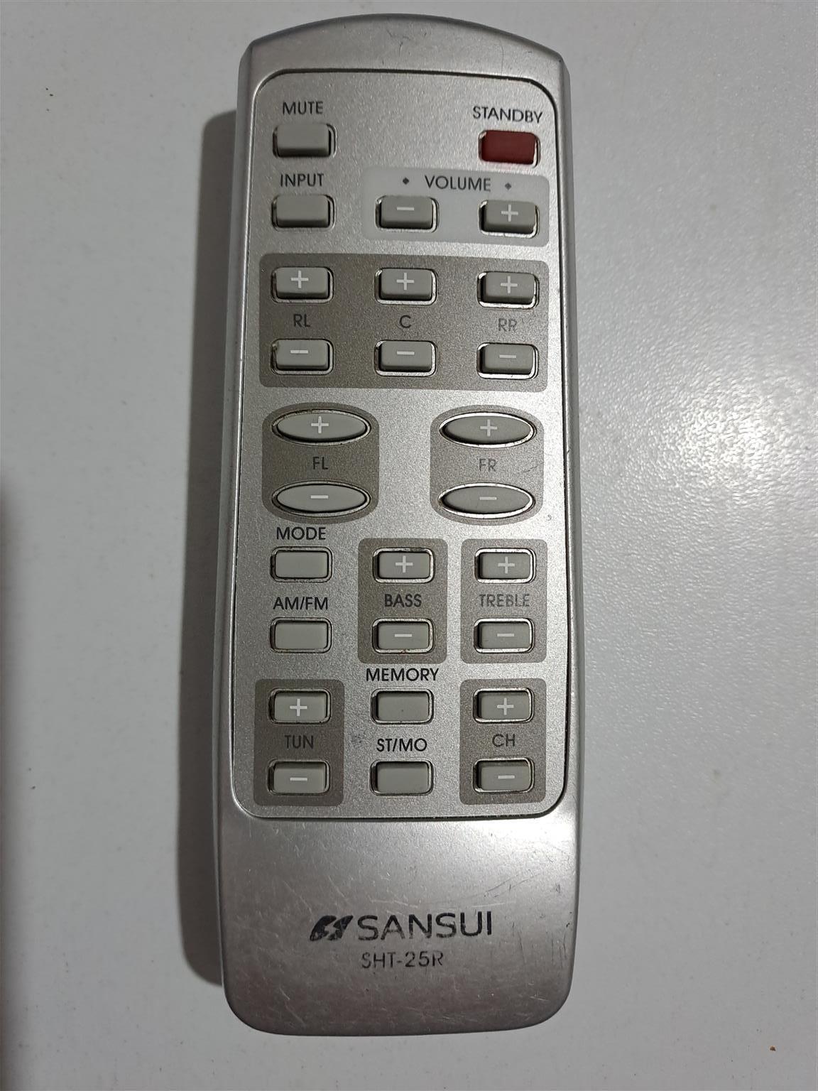 Remote Control SANSUI SHT-25R. In good working Condition. R150. I am in Orange G Remote Control SANSUI SHT-25R. In good working Condition. R150. I am in Orange G