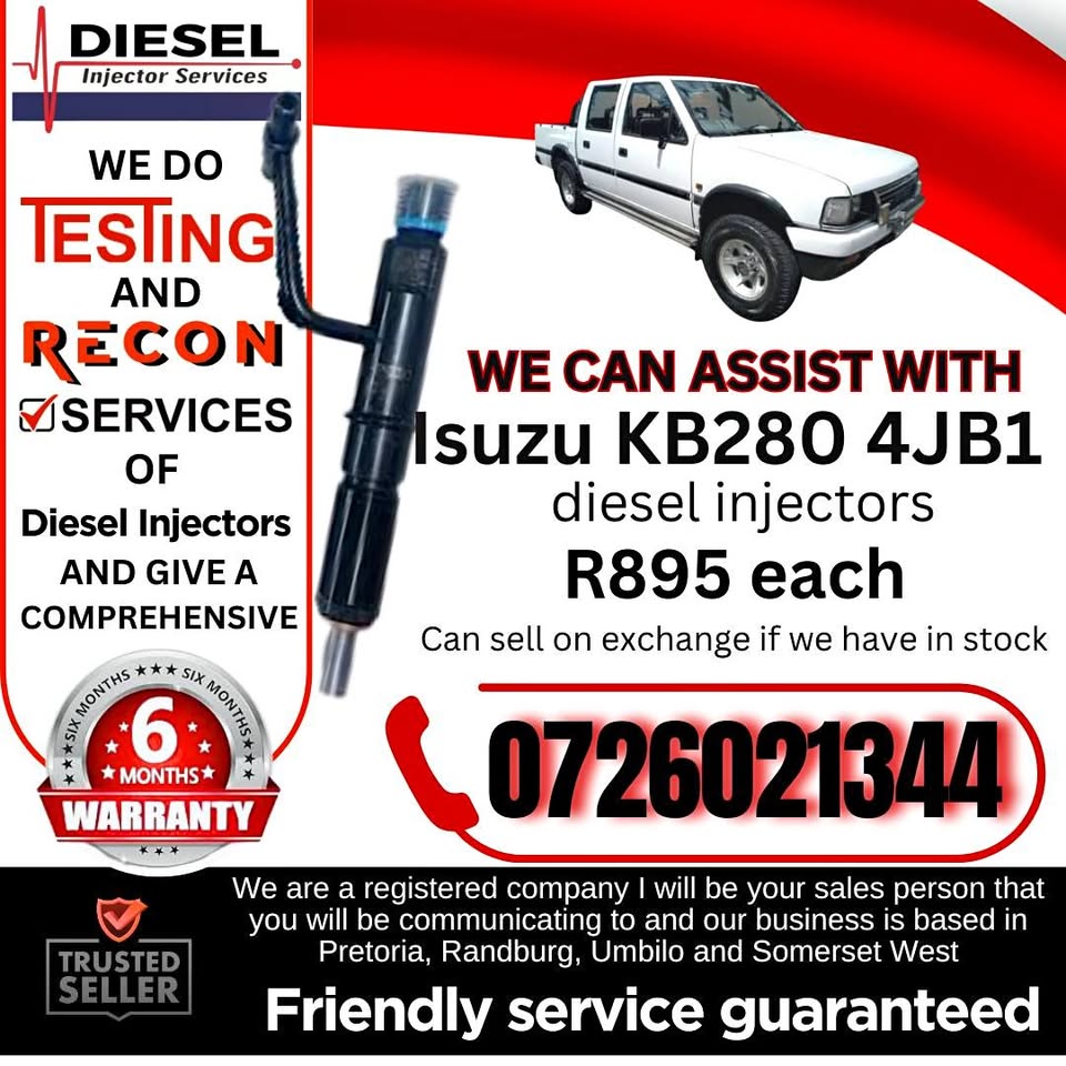 Isuzu KB280 4JB1 diesel injectors for sale - Private Seller