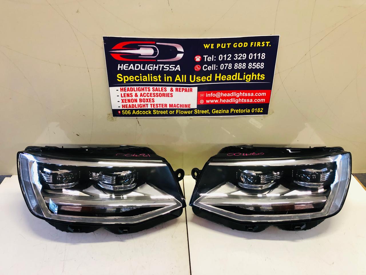 VW Kombi/Transporter T6 left and right side LED xenon headlights - Private Seller