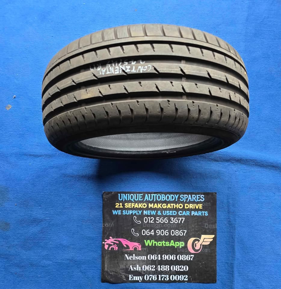 Continental 225 / 45 R17 Tyre Tire - Private Seller Continental 225 / 45 R17 Tyre Tire - Private Seller