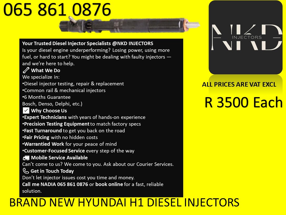 NEW HYUNDAI H1 INJECTORS FOR SALE - Private Seller NEW HYUNDAI H1 INJECTORS FOR SALE - Private Seller