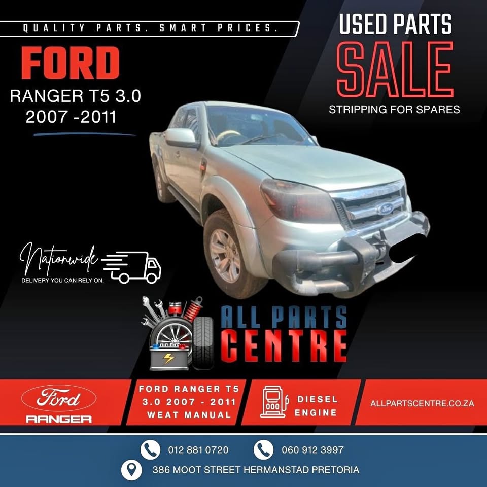 Ford Ranger T5 3.0 2007 WEAT diesel manual Stripping for Spares - Private Seller Ford Ranger T5 3.0 2007 WEAT diesel manual Stripping for Spares - Private Seller