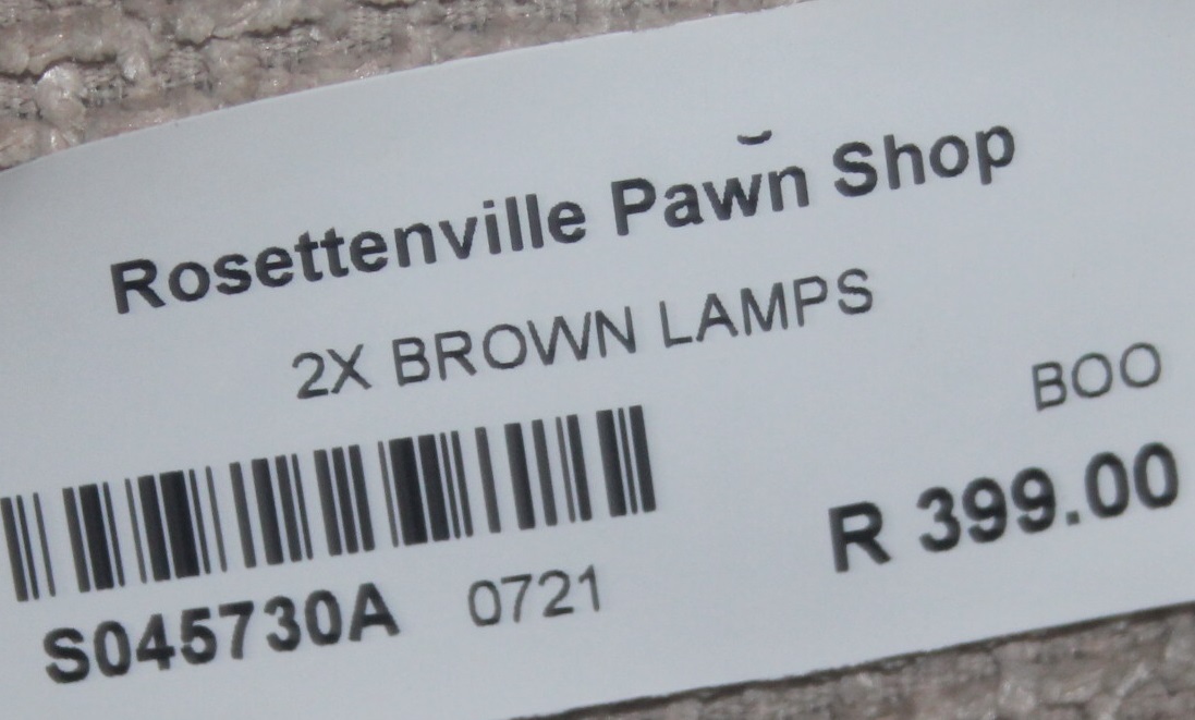 2X Brown lamps S045730A Junk Mail