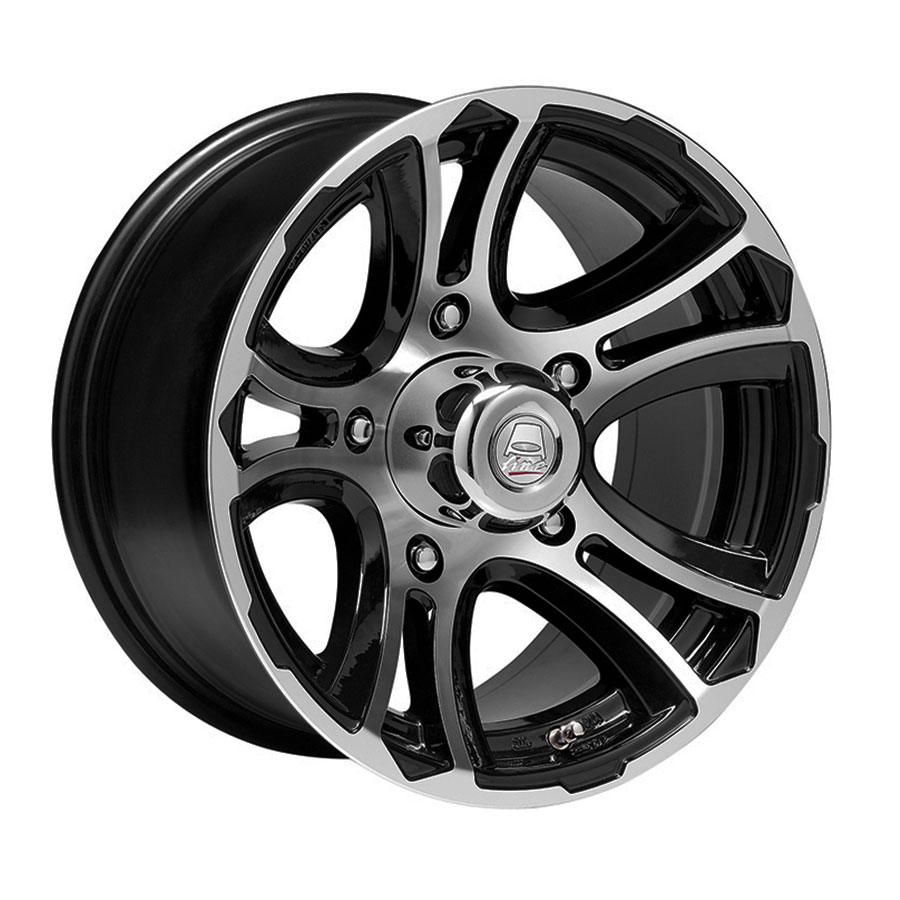 17″ A-Line Rebel Black Machine Face Alloy Wheels