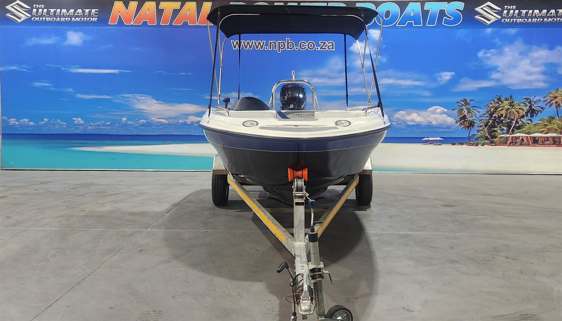 XPRESSION FUNSTER 17 FT ON TRAILER 100 HP MERCURY 4 STROKE
