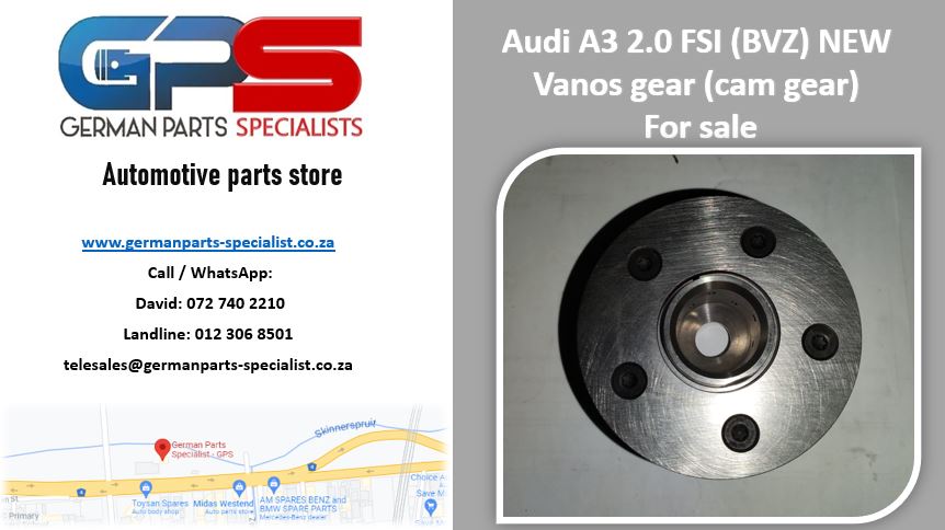 Audi A3 2.0 FSI (BVZ) NEW vanos gears / cam gears for sale - Private Seller Audi A3 2.0 FSI (BVZ) NEW vanos gears / cam gears for sale - Private Seller