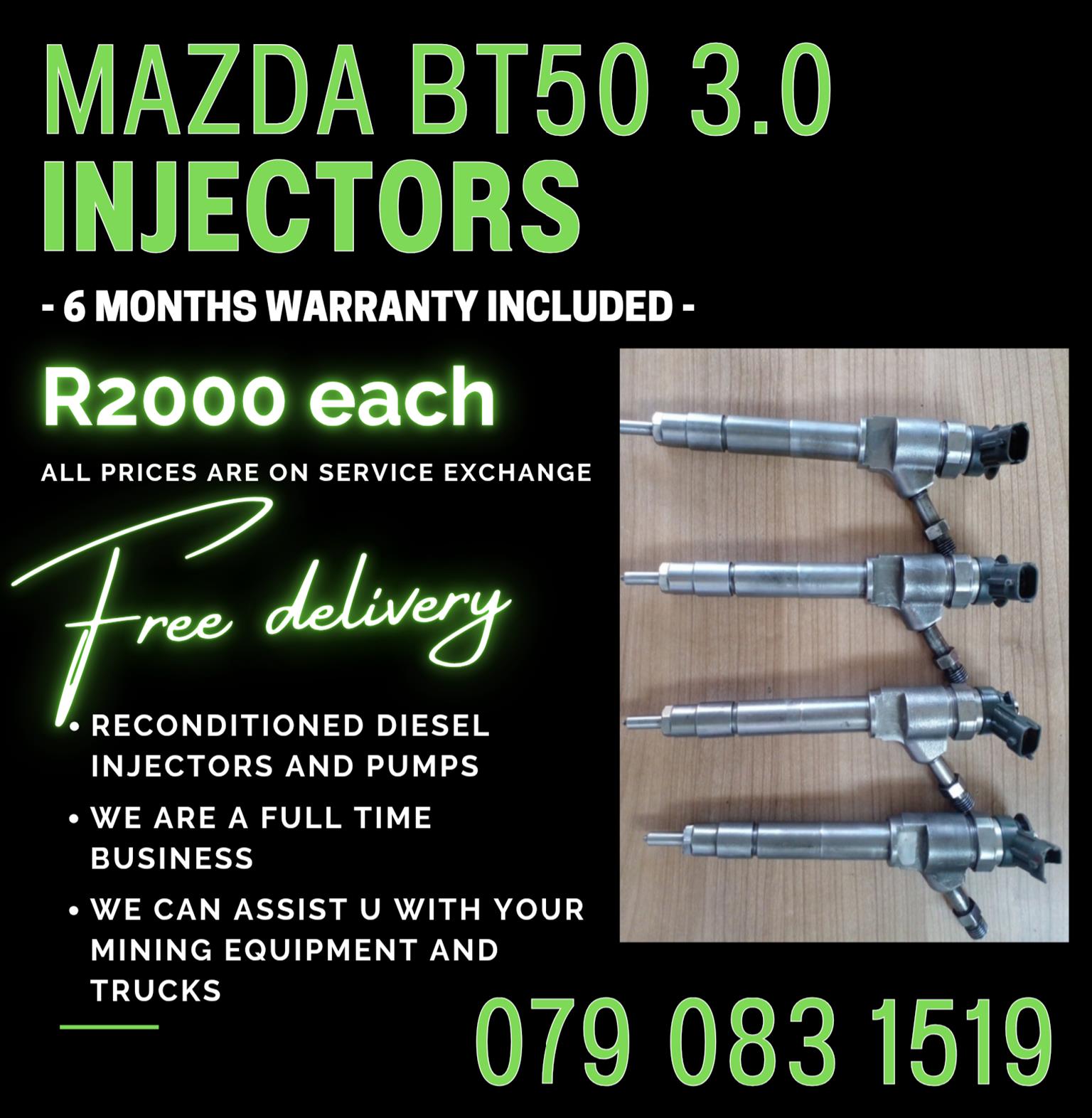 MAZDA BT50 3.0 INJECTORS FOR SALE WITH WARRANTY - Private Seller MAZDA BT50 3.0 INJECTORS FOR SALE WITH WARRANTY - Private Seller