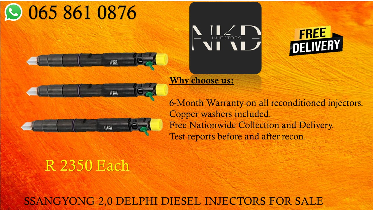 SsangYong 2.0 Delphi diesel injectors for sale on exchange or recon - Private Seller SsangYong 2.0 Delphi diesel injectors for sale on exchange or recon - Private Seller