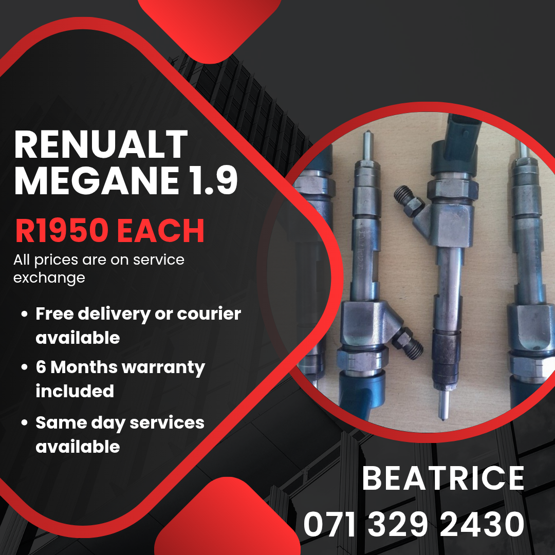 RENUALT MEGANE 1.9 INJECTORS FOR SALE WITH WARRANTY - Private Seller RENUALT MEGANE 1.9 INJECTORS FOR SALE WITH WARRANTY - Private Seller