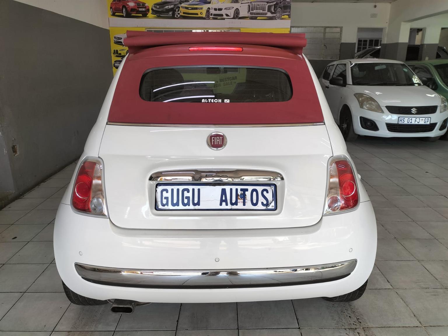 2015 FLAT 500C SPORT CONVERTABLE MANUAL WHITE PETROL52.000KM
