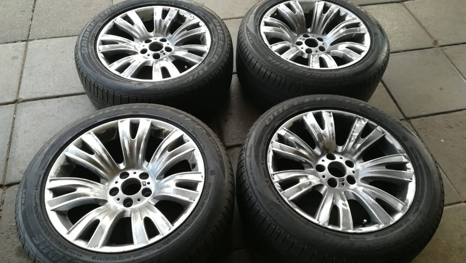 Set of original BMW 19inch X3 & X5 mags with tyres for sell - Private Seller