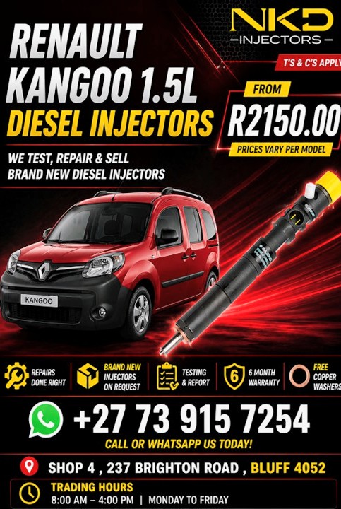 Next Level Kangoo 1.5L injectors diesel - Private Seller Next Level Kangoo 1.5L injectors diesel - Private Seller