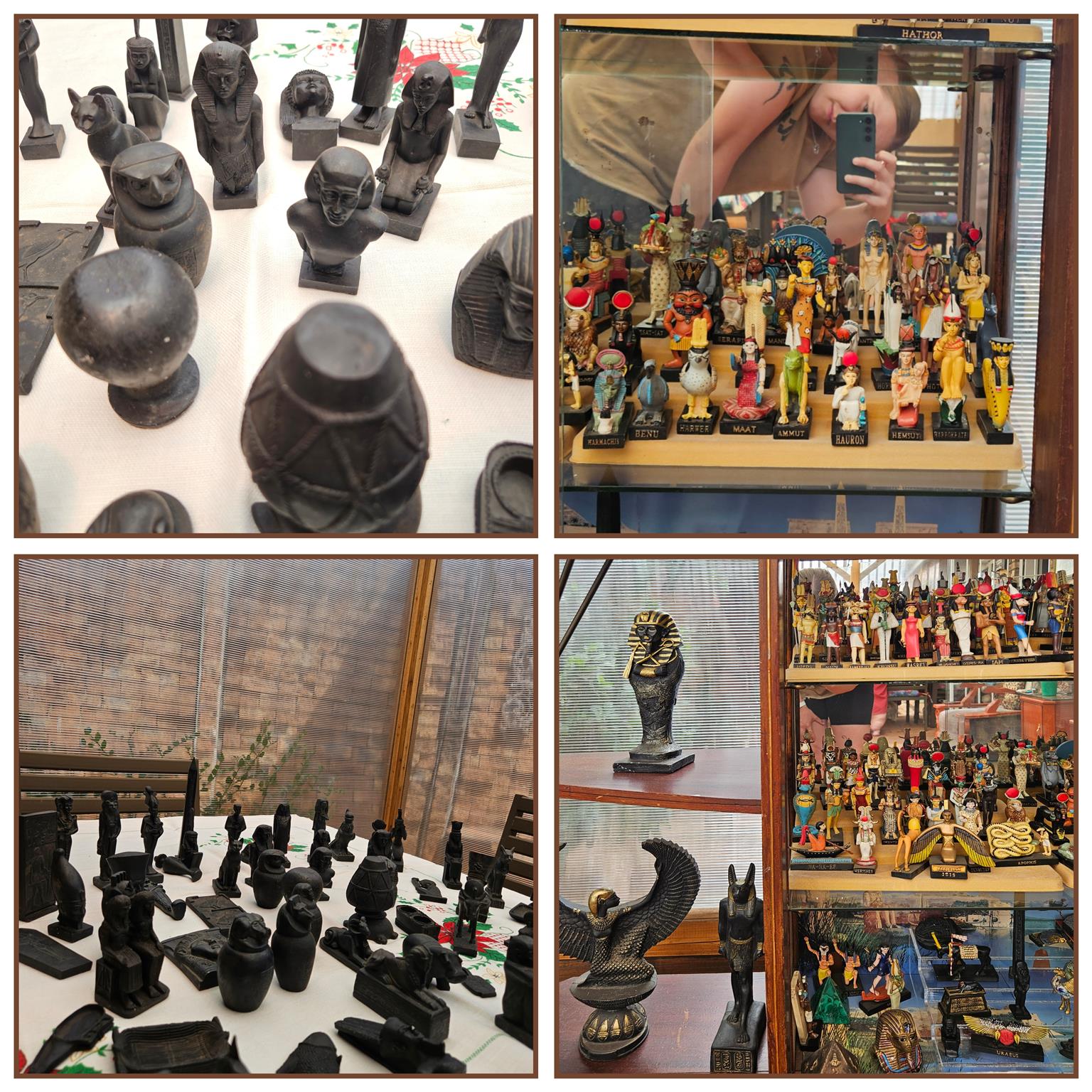EGYPTION ENTHUSIAT COLLECTION OF FIGURINES/BOOKS